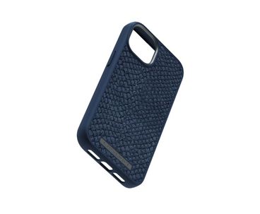 FUNDA MAGSAFE IPHONE 12/13/14 PIEL DE SALMON AZUL PETROLEO NJORD