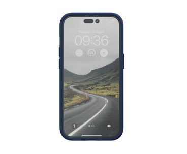 FUNDA MAGSAFE IPHONE 12/13/14 PRO PIEL DE SALMON AZUL PETROLEO NJORD