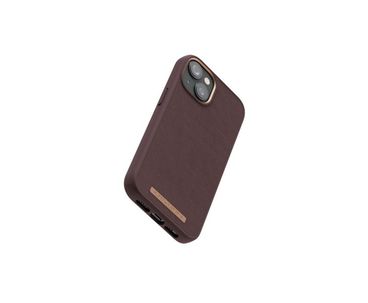 FUNDA MAGSAFE IPHONE 12/13/14 PIEL MARRON OSCURO NJORD