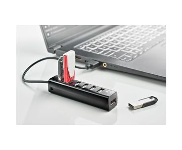 HUB 7 PUERTOS USB IHUB7 TINY + AC ADAPTER NGS