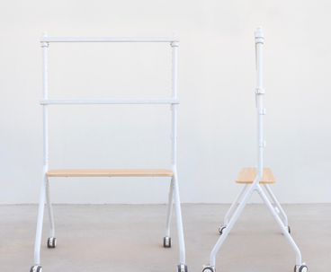 SOPORTE SUELO CON RUEDAS iLOVE 49''-80'' BLANCO/HAYA TOOQ