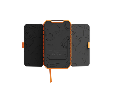 POWER BANK RUGERIZADO DE ENERGIA SOLAR XR-203 10000mAh NEGRO/NARANJA XTORM