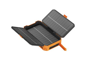 POWER BANK RUGERIZADO DE ENERGIA SOLAR XR-203 10000mAh NEGRO/NARANJA XTORM