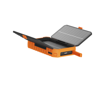 POWER BANK RUGERIZADO DE ENERGIA SOLAR XR-203 10000mAh NEGRO/NARANJA XTORM
